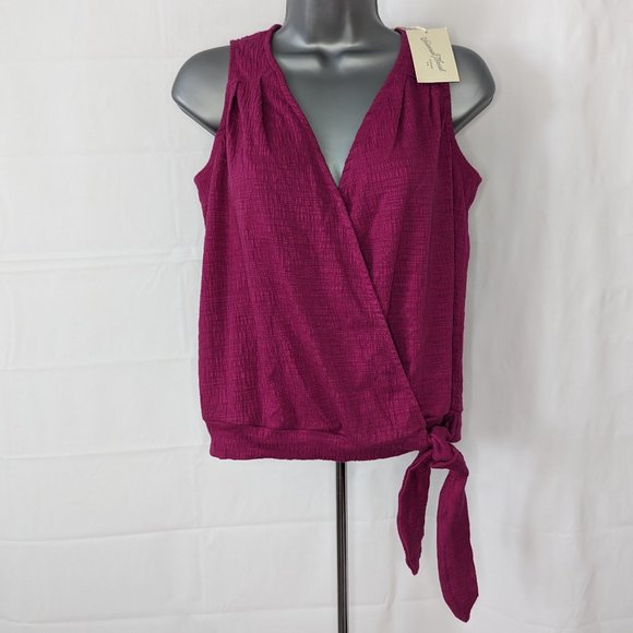 Universal Thread Tops - Universal Thread Wrap Top Pink XS Women's